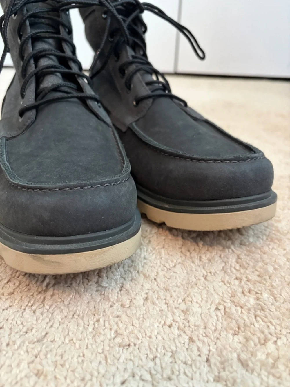 Sorel Carson Moc Waterproof Boots Mens Size 11.5 Charcoal Gray‎ NM4763-048